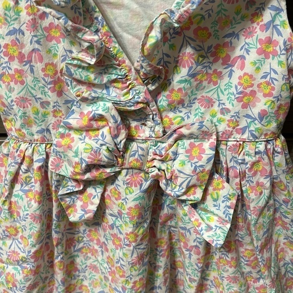 EUC TOMMY BAHAMA FLORAL TIRED 4T LINED SUNDRESS WITH RUFFLES - Picture 3 of 8